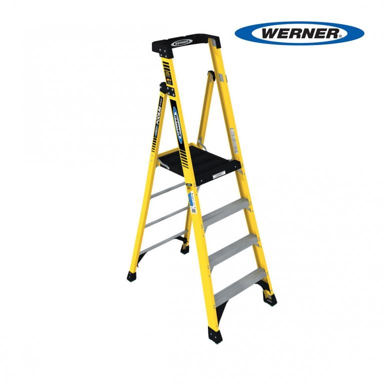 Werner Fiberglass Safety Platform ladder
